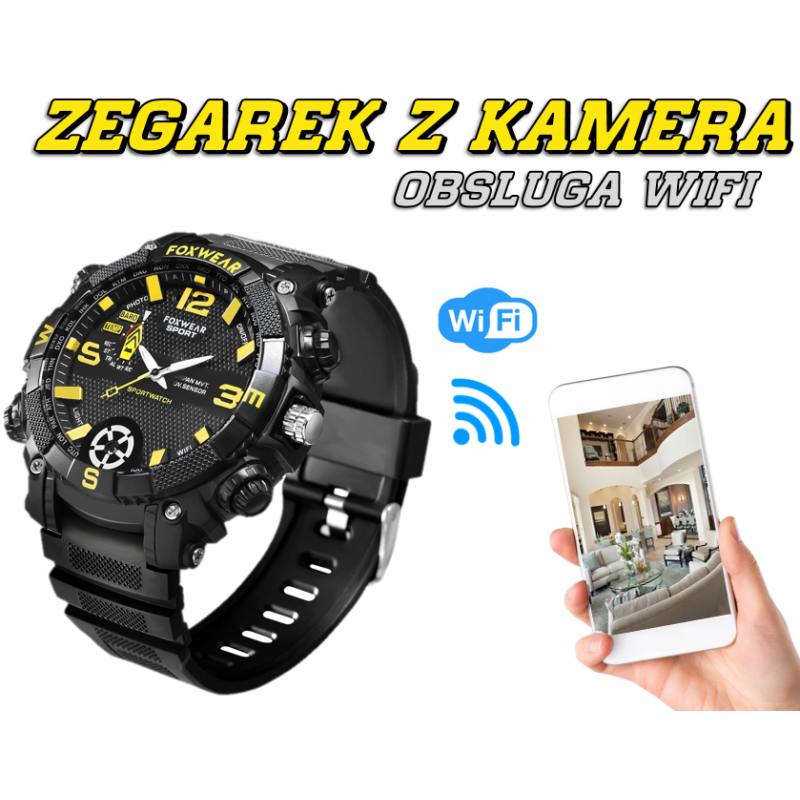 Zegarek z kamerą Wi-Fi W31 (Zdalny podgląd)