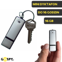 DYKTAFON SZPIEGOWSKI W PENDRICE BLACK-200 16 GB
