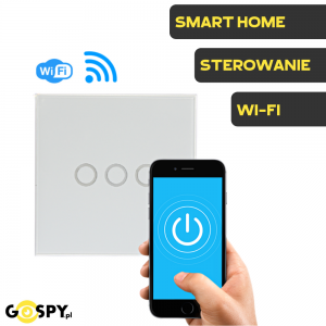 Włącznik światła 3 przyciskowy Wi-Fi SMART HOME Neo Tuya