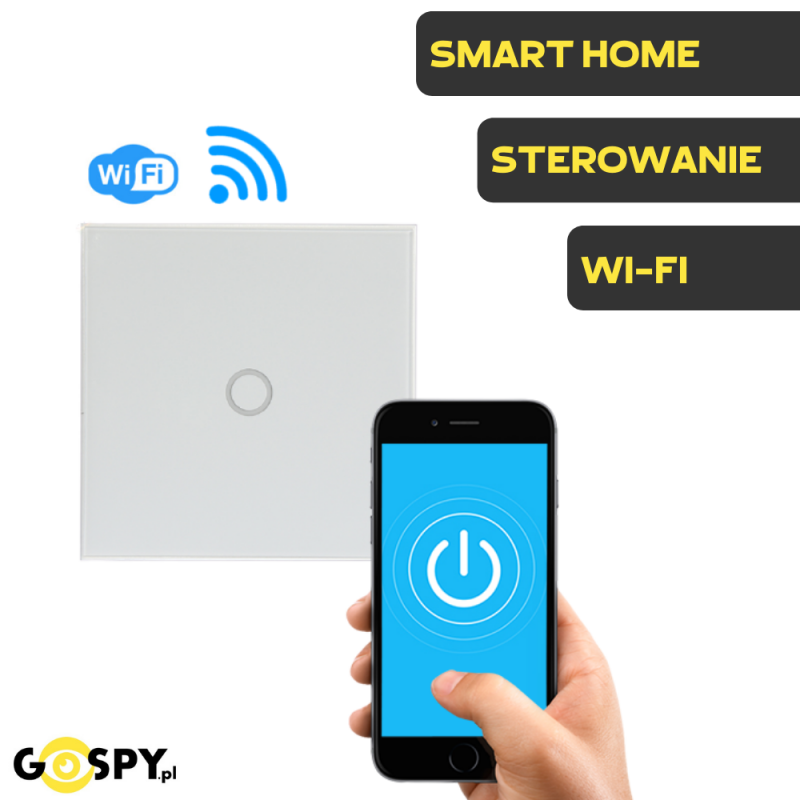 Włącznik światła 1 przyciskowy Wi-Fi SMART HOME Neo Tuya