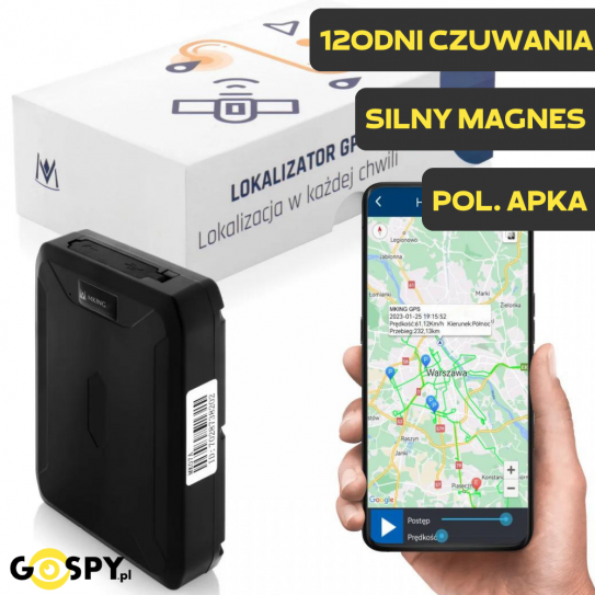 Lokalizator GPS Hades H80 120 Dni pracy z Podsłuchem na żywo ( j. Polski)
