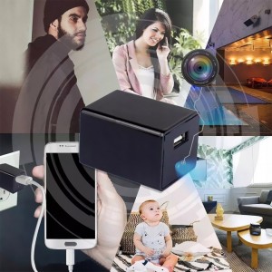 Mini kamera ładowarka sieciowa M1 Wi-Fi (Podgląd Online)