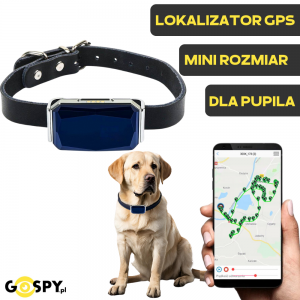 Mini Lokalizator GPS G12P w Obroży dla Psa / Kota