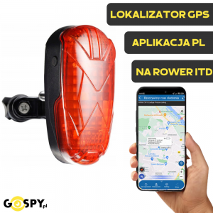 Lokalizator GPS Lampka Do Roweru TK906