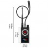 Wykrywacz kamer i podsłuchów K19+ (pluskwy GSM, GPS, Wi-FI, RF, IR)