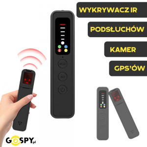 Wykrywacz Kamer, GPS, Podsłuchów C18 (pluskwy GSM, GPS, WI-FI, RF, IR, Magnesy)