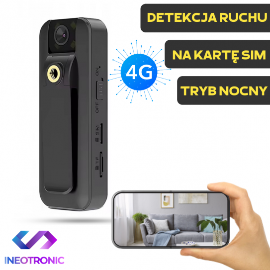 Kamera S11 4G Na Kartę SIM Detekcja Ruchu oraz Tryb Nocny (Podgląd Online)