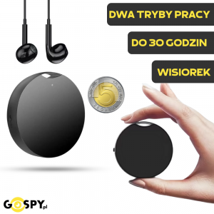 Brelok Mini Dyktafon VM008 2w1 + Detekcja Głosu VOS
