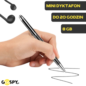 Długopis Dyktafon Q10V 2W1 ( + Detekcja Głosu )