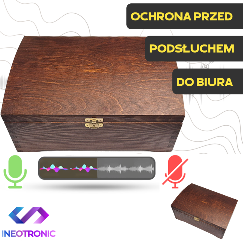 Profesjonalny Sejf Skrzynka Ultra soniczna KGA, Szkatułka blokująca nagrywanie i nasłuch GSM
