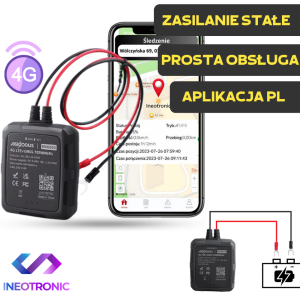 Lokalizator GPS MV880G 4G pod zasilanie do Samochodu, Motoru czy Łodzi