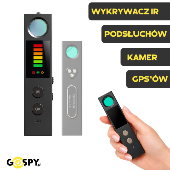 Wykrywacz Podsłuchów, GPS, Kamer K15 (pluskwy GSM, GPS, WI-FI, RF, IR, Magnesy)