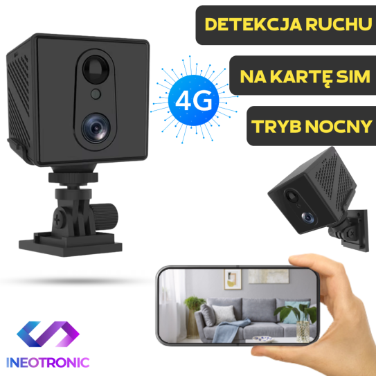 Kamera S10 4G Na Kartę SIM Detekcja Ruchu PIR oraz Tryb Nocny (Podgląd Online)