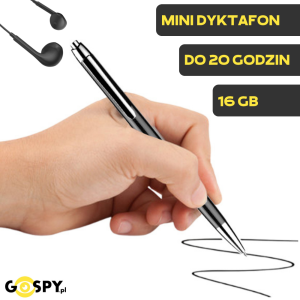 Długopis Dyktafon Q90V 2W1 16GB ( + Detekcja Głosu )