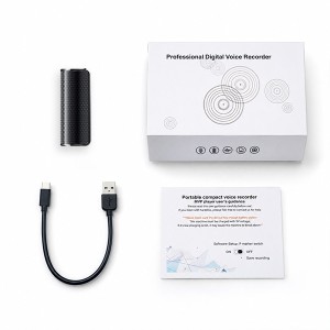 Dyktafon Q70A 16GB AI (Aplikacja Bluetooth i Transkrypcja)