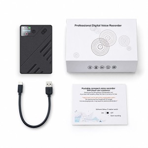Dyktafon A5 AI 32GB (Aplikacja Bluetooth i Transkrypcja)