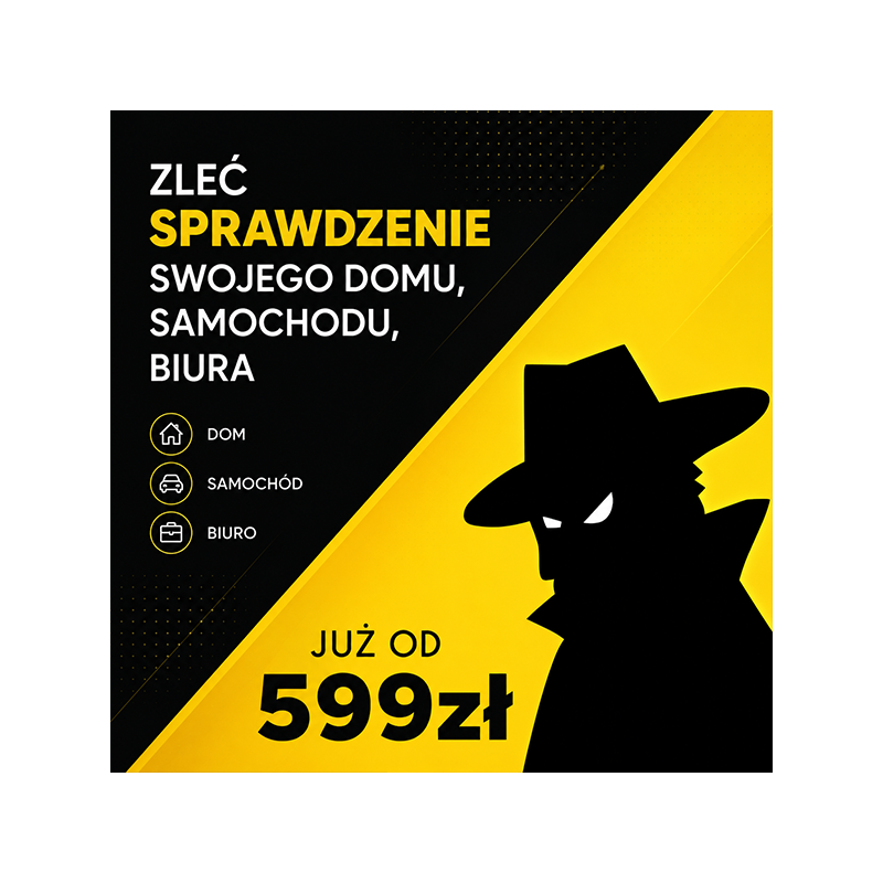 Profesjonalna usługa wykrywania podsłuchów, kamer, GPS jak i telefonów