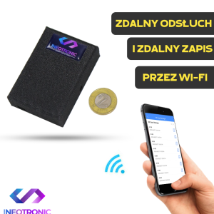 SpyBox G1 Podsłuch Dyktafon WI-FI z magnesem (Zapis i Odsłuch Plików)