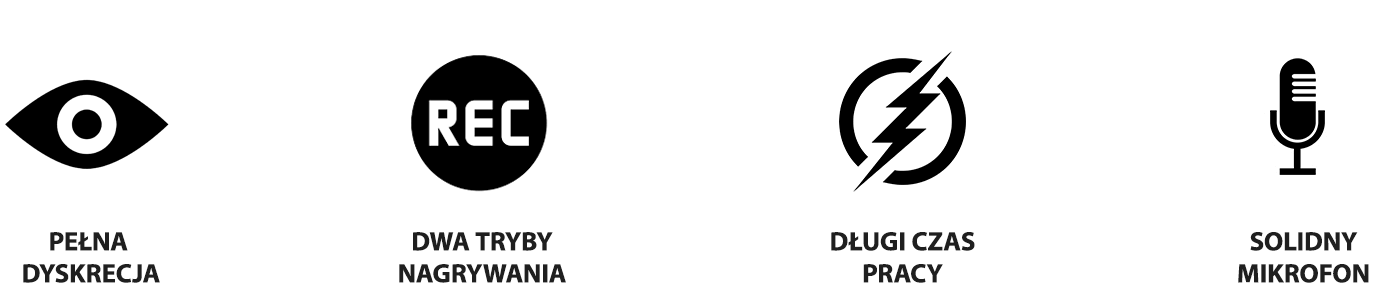 Długopis Dyktafon SK023 2W1 ( + Detekcja Głosu )