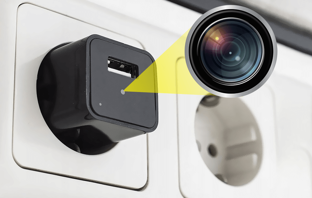 Mini kamera ładowarka sieciowa M1 Wi-Fi (Podgląd Online)