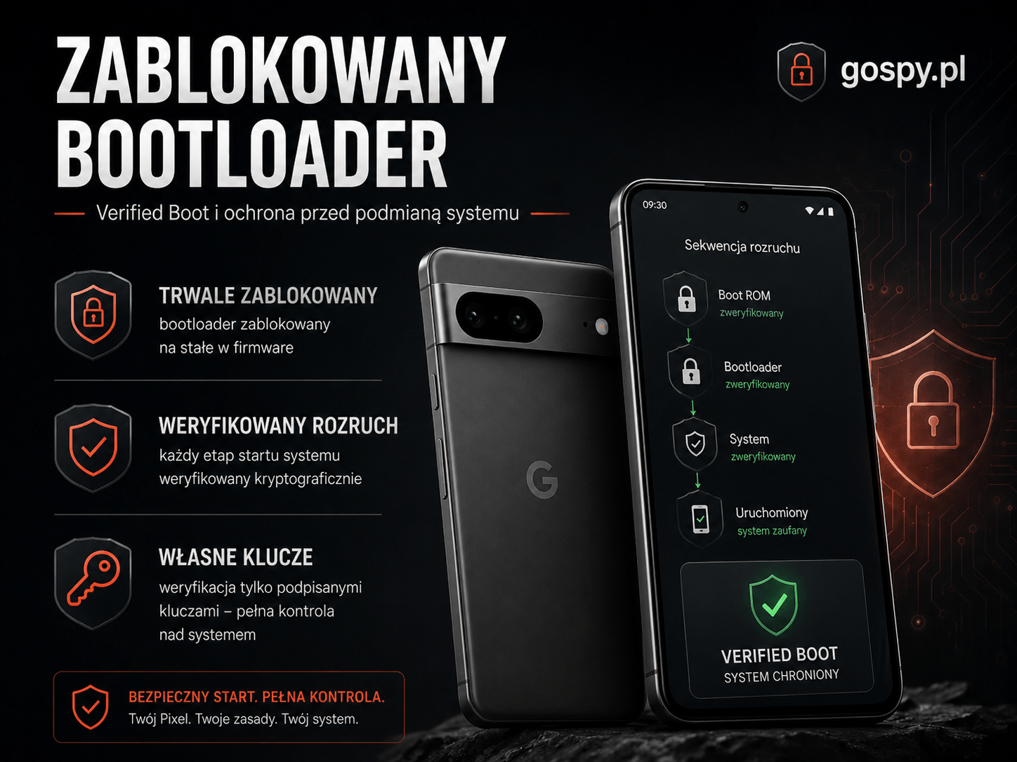 Zablokowany bootloader Google Pixel Verified Boot