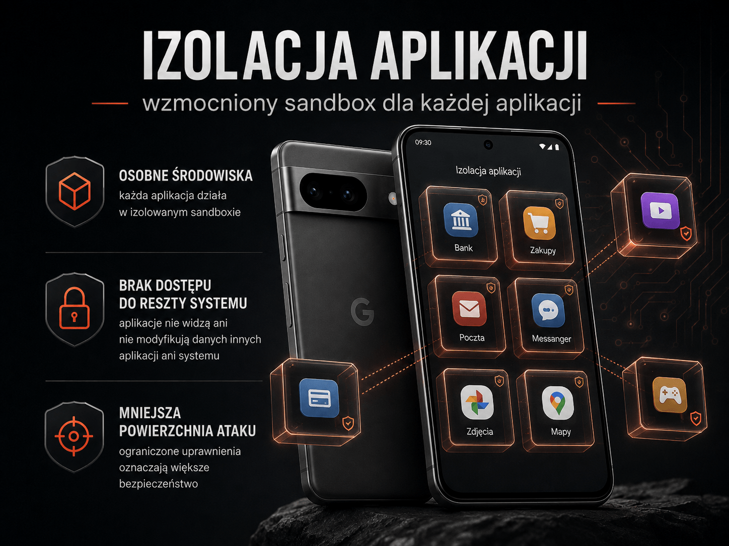 GrapheneOS izolacja aplikacji sandbox