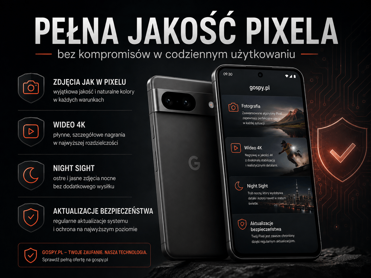 Google Pixel GrapheneOS aparat wideo 4K