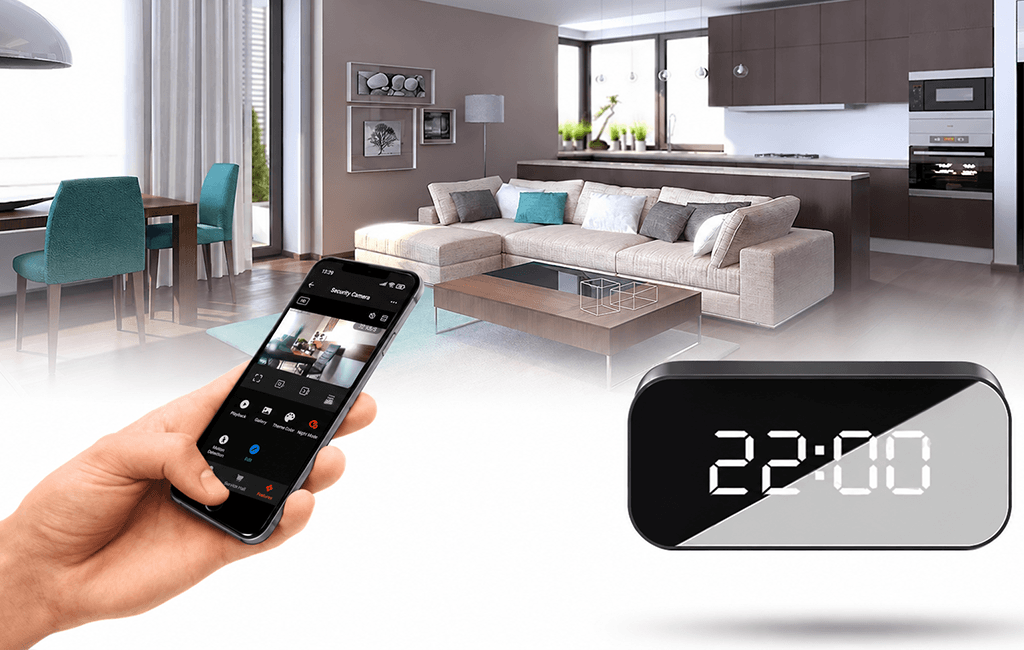 Zegar Ukryta Kamera WI-FI ZOYA TC100 Tryb Nocny (Podgląd Online)