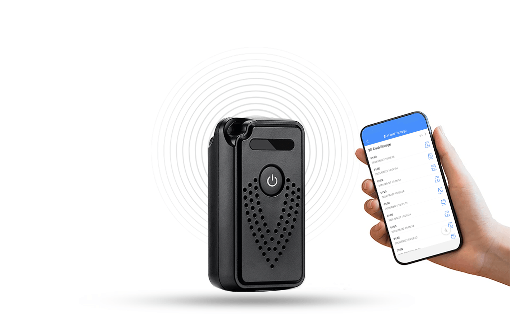 Dyktafon Wi-Fi AR01 z rejestracją dźwięku