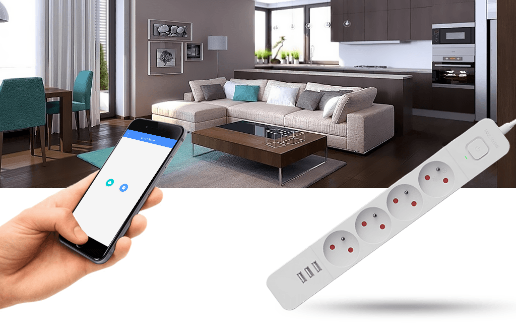 Biała listwa SpyHome Pro Wi-Fi