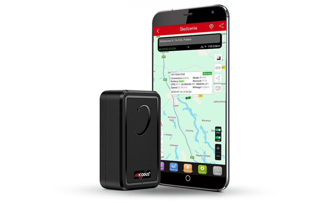 Mini Lokalizator GPS ML500G Nowej Generacji 4G z Podsłuchem na żywo (Hermetyczny)