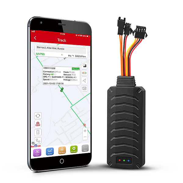 Lokalizator GPS MV790 do Motoru, Samochodu z odcięciem paliwa + Funkcja Podsłuchu (Mikrofon zewnętrzny)