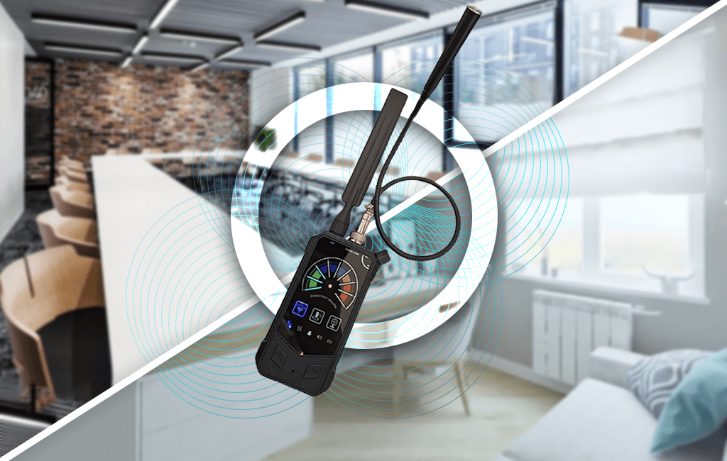 Wykrywacz kamer i podsłuchów DE012  (pluskwy GSM, GPS, Wi-FI, RF, IR)