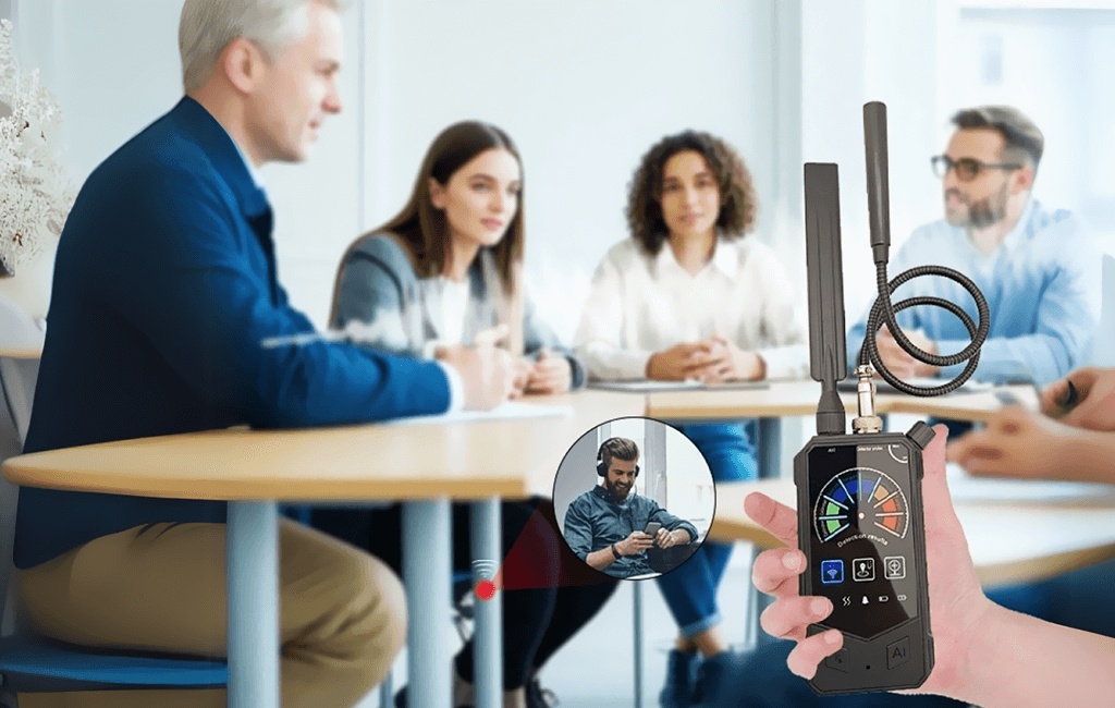 Wykrywacz kamer i podsłuchów DE012  (pluskwy GSM, GPS, Wi-FI, RF, IR)