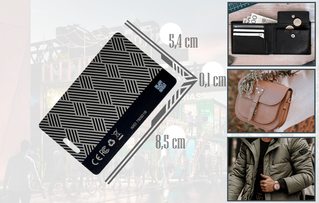 Lokalizator Karta MT713 Typu TAG Bluetooth (Pełna Dyskrecja - do 3 lat pracy)