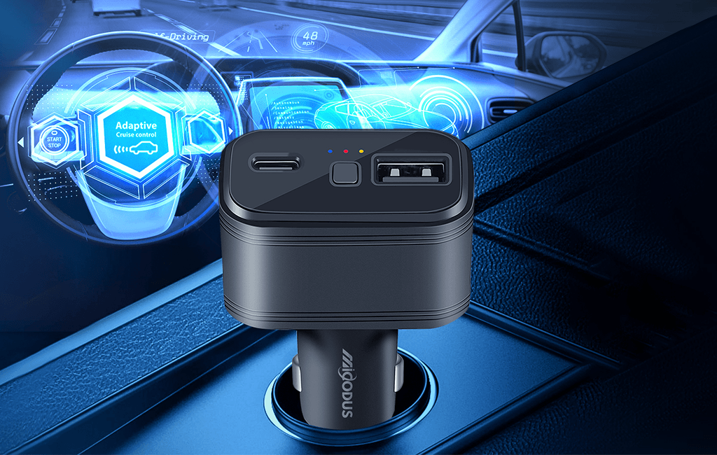 Lokalizator GPS Ładowarka Samochodowa MV77G 4G + Funkcja Podsłuchu