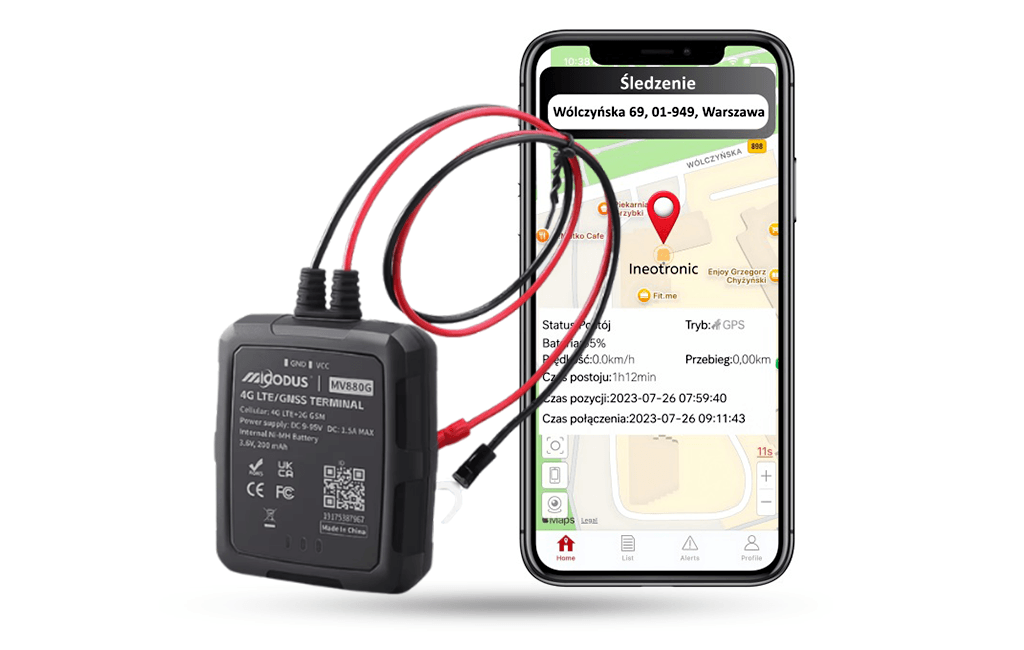 Lokalizator GPS MV880G 4G pod zasilanie do Samochodu, Motoru czy Łodzi