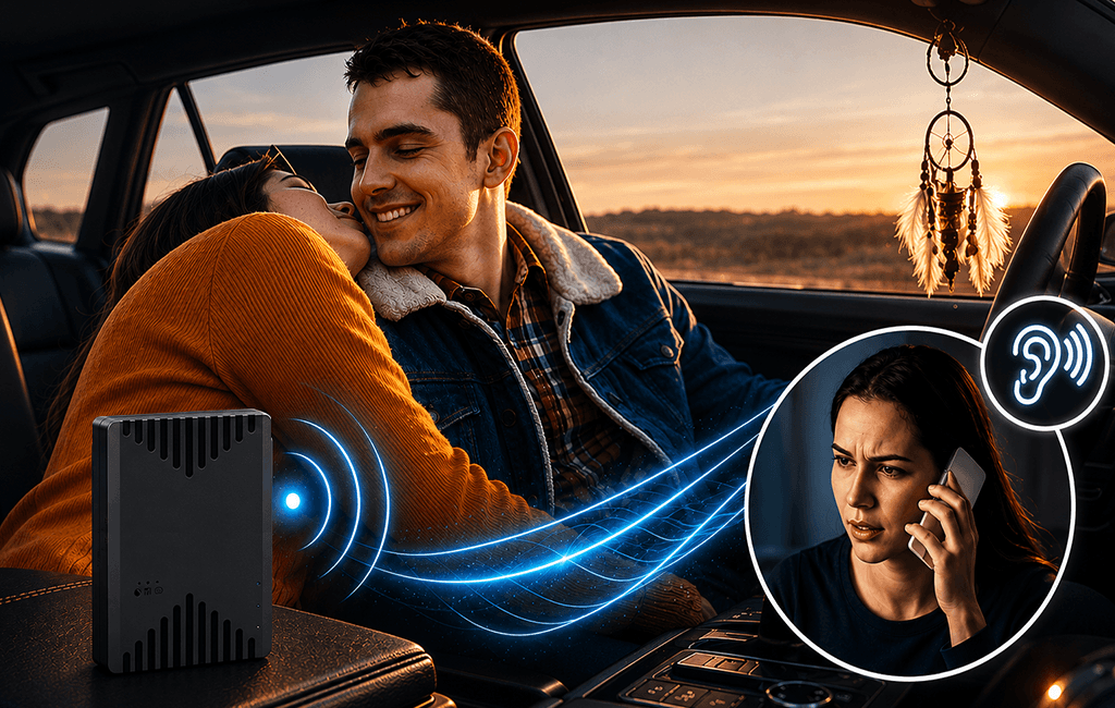 Mini Lokalizator GPS ML300G 4G z Podsłuchem na żywo, magnes (Aplikacja PL)