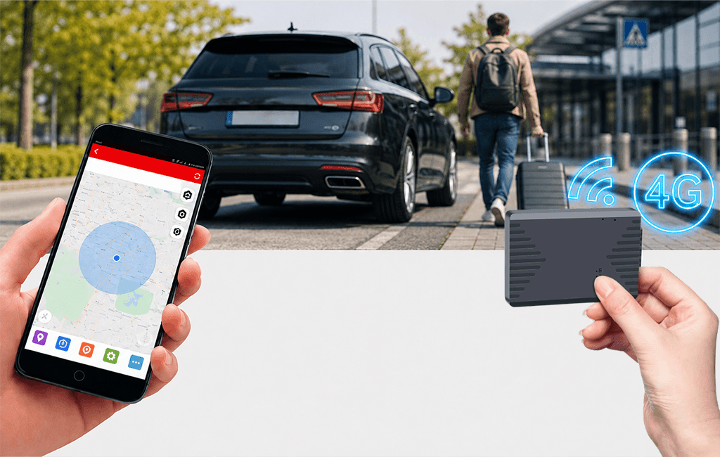 Mini Lokalizator GPS ML300G 4G z Podsłuchem na żywo, magnes (Aplikacja PL)