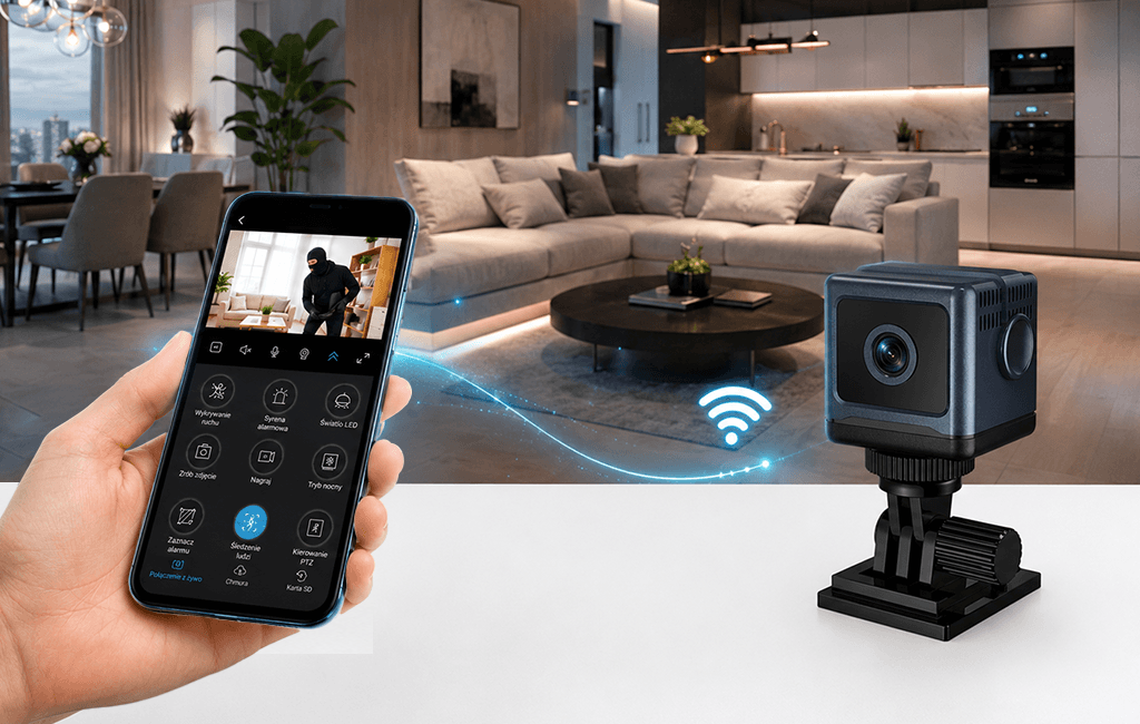 Mini Kamera W03 WI-FI (Podgląd Online i Tryb Nocny)