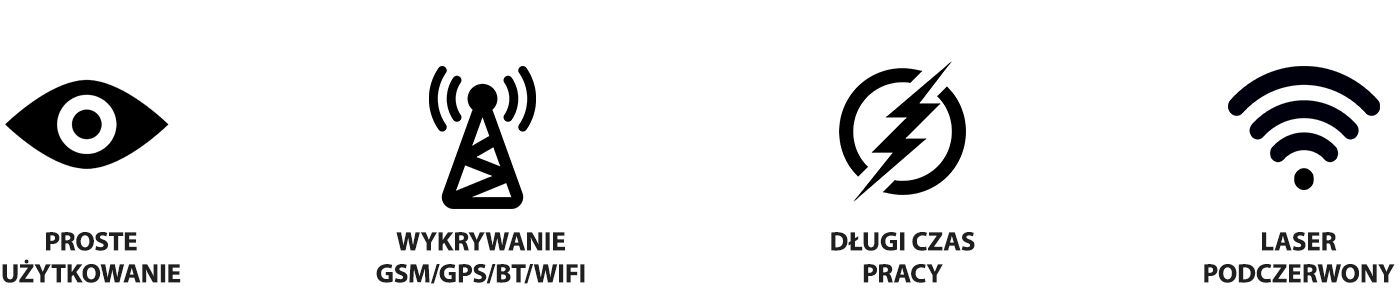Wykrywacz Podsłuchów, GPS, Kamer K15 (pluskwy GSM, GPS, WI-FI, RF, IR, Magnesy)